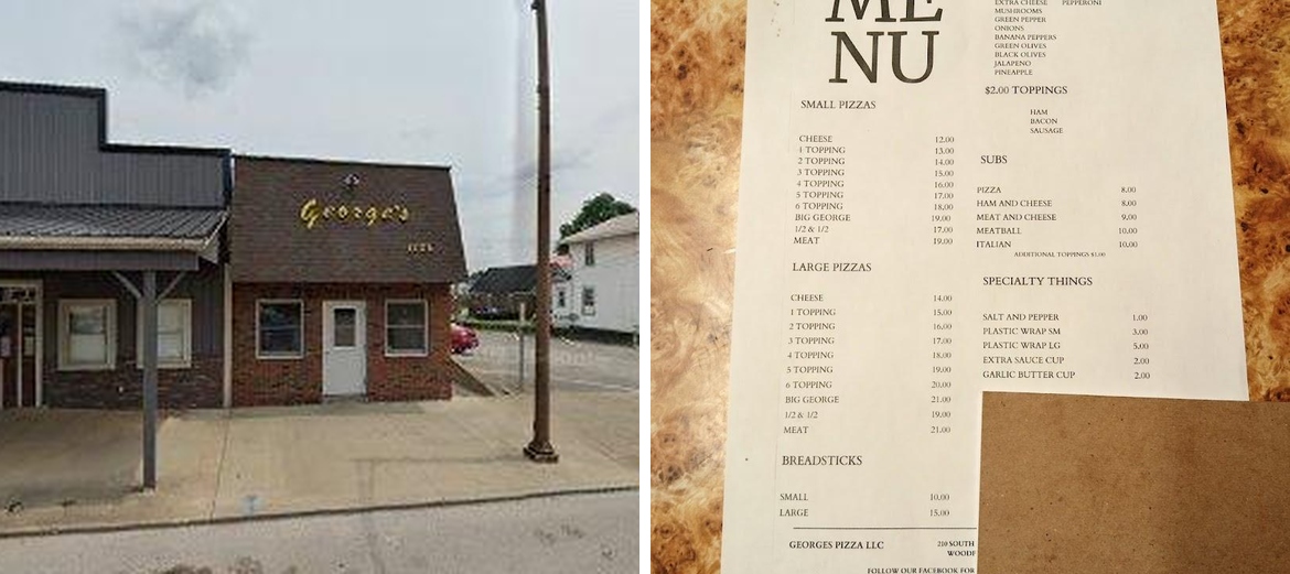 George's Place Menu